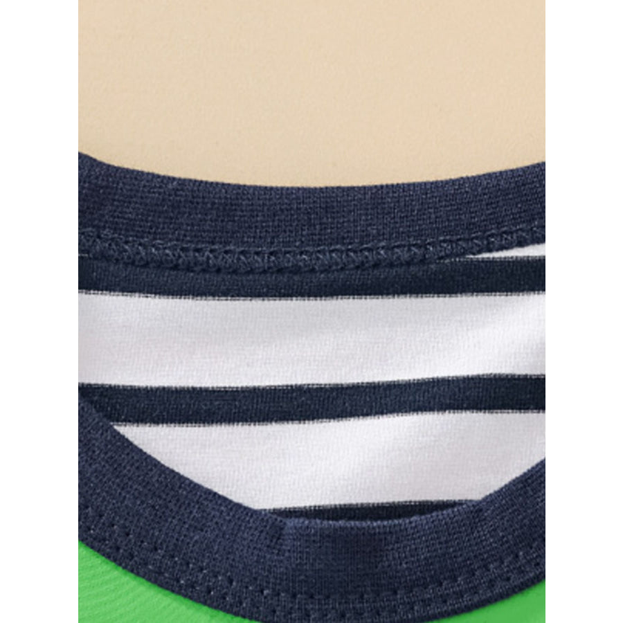 Children’s Cute Pirate Monkey Striped T-Shirt & Shorts Set Apparel and Accessories