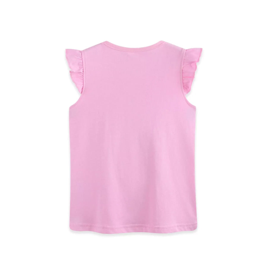 Children’s Cute Unicorn Graphic Ruffle Sleeve T-Shirt Apparel and Accessories