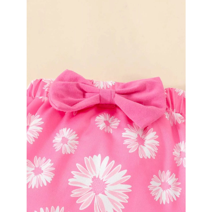 Children’s Daisy Bodysuit and Shorts Set with Headband Apparel and Accessories
