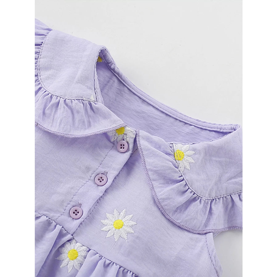 Children’s Daisy Peter Pan Collar Sleeveless Dress Apparel and Accessories