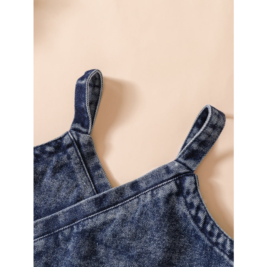 Children’s Denim Cami Top and Jeans Set Navy Blue / 18-24M Apparel and Accessories
