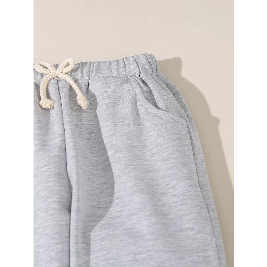 Children’s Denim Shirt and Drawstring Joggers Set Apparel and Accessories