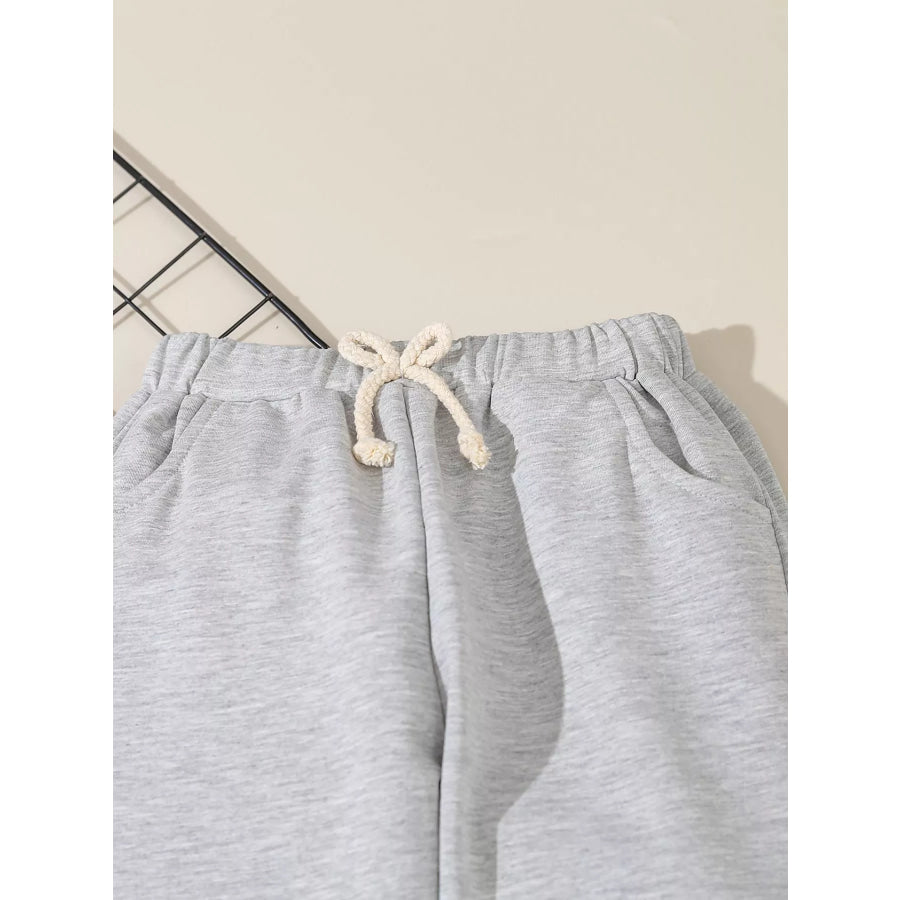 Children’s Denim Shirt and Drawstring Joggers Set Apparel and Accessories