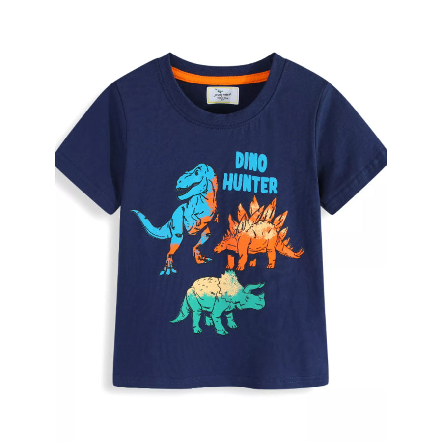 Children’s Dino Hunter Graphic Short Sleeve T-Shirt Apparel and Accessories