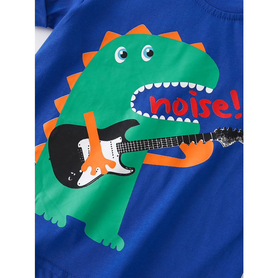 Children’s Dino Rocker Graphic T-Shirt Apparel and Accessories