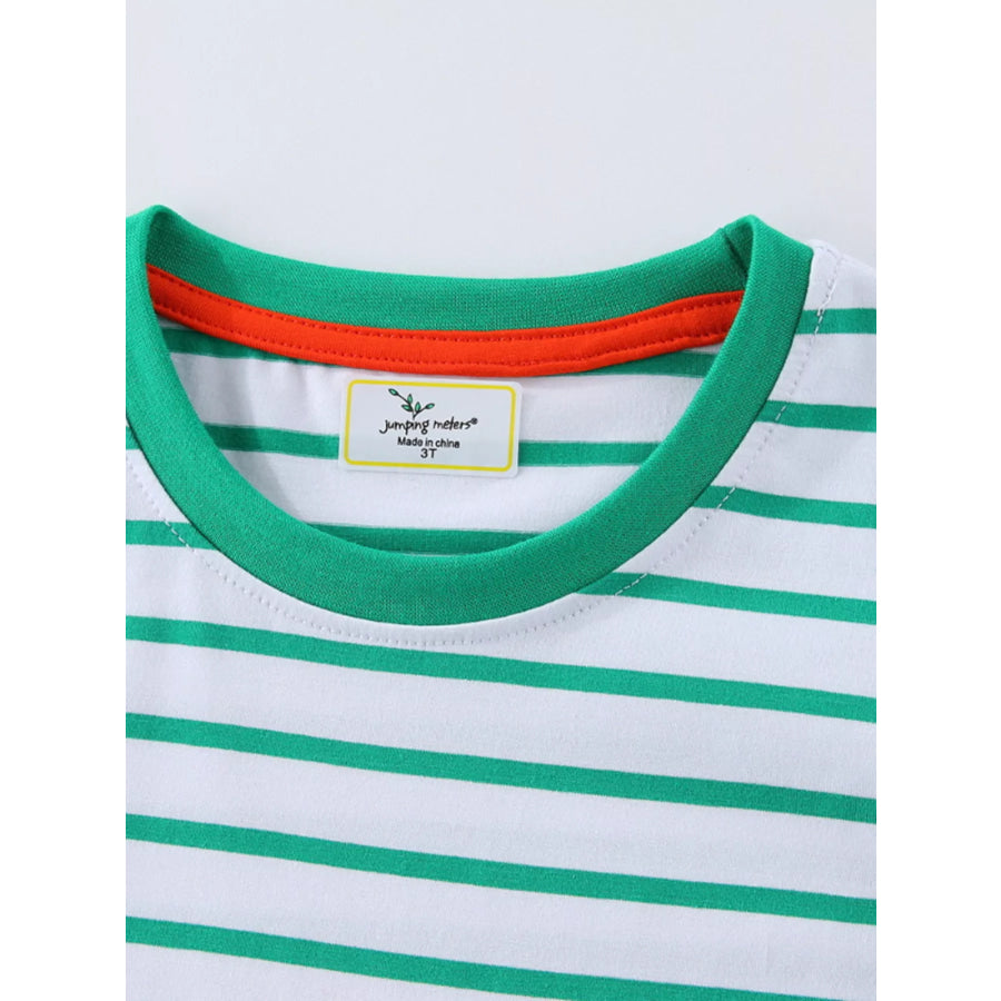 Children’s Dinosaur Adventure Striped Long Sleeve T-Shirt Apparel and Accessories
