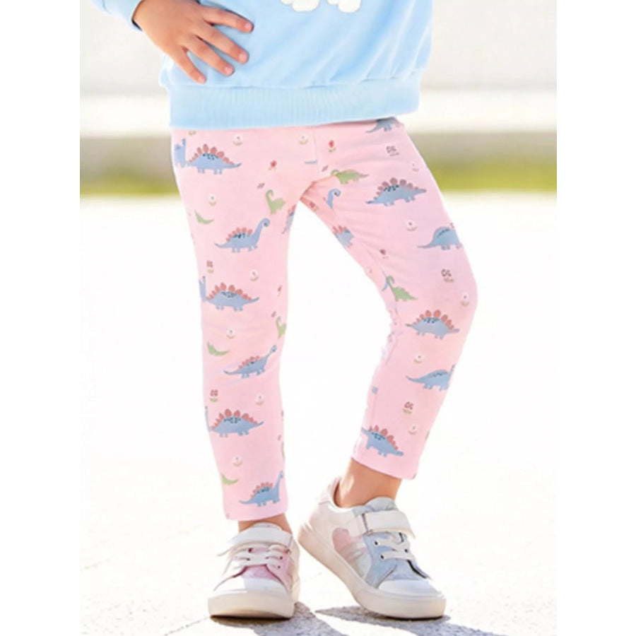 Children’s Dinosaur Applique Sweatshirt and Printed Leggings Set Apparel and Accessories