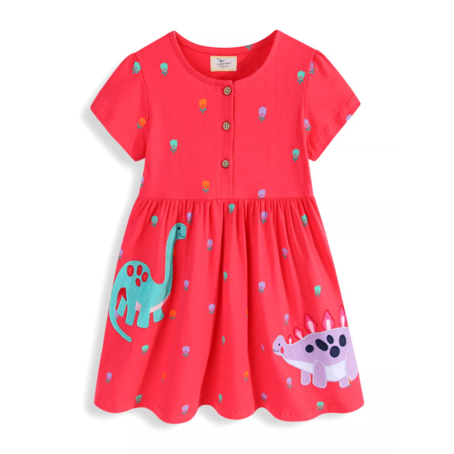 Children’s Dinosaur Button-Front Dress Apparel and Accessories
