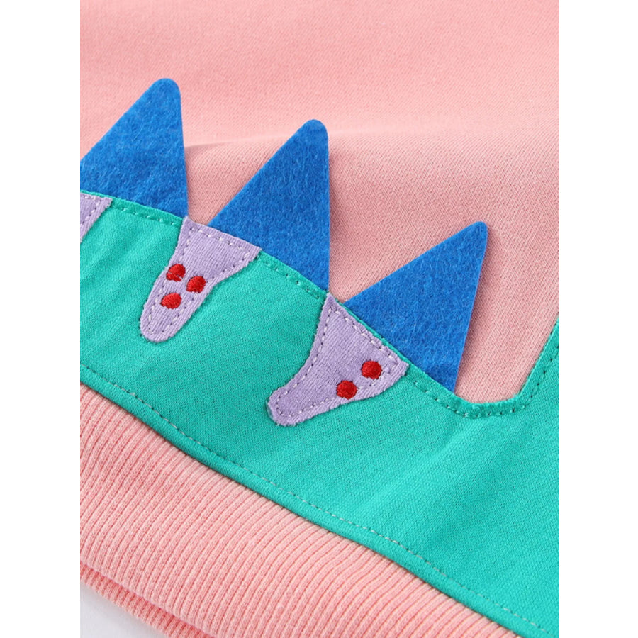 Children’s Dinosaur Crew Neck Long Sleeve T-Shirt Apparel and Accessories