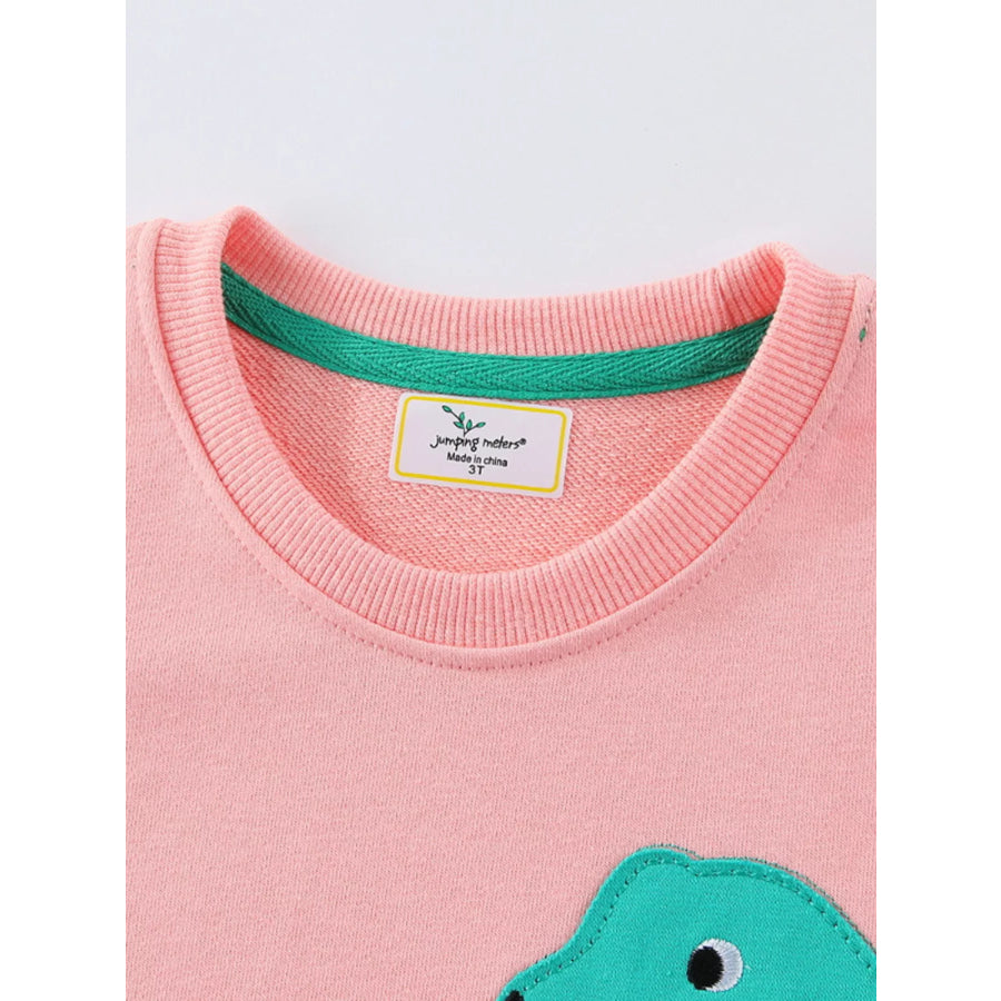 Children’s Dinosaur Crew Neck Long Sleeve T-Shirt Apparel and Accessories