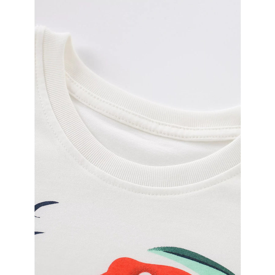 Children’s Dinosaur Crew Neck Short Sleeve T-Shirt Apparel and Accessories