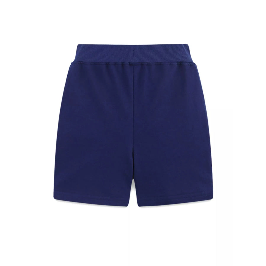 Children’s Dinosaur Embroidered Drawstring Casual Shorts Apparel and Accessories