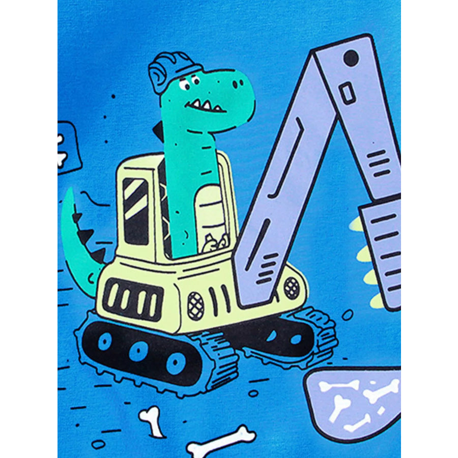 Children’s Dinosaur Excavator Graphic T-Shirt Apparel and Accessories