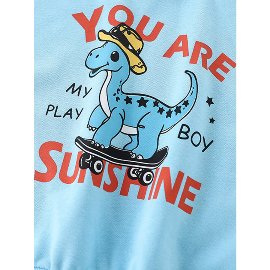Children’s Dinosaur Graphic Crew Neck Sweatshirt Apparel and Accessories