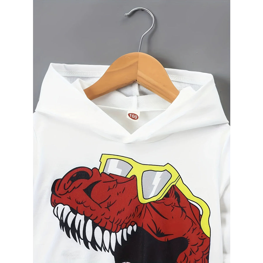 Children’s Dinosaur Graphic Hoodie and Pants Set Apparel and Accessories