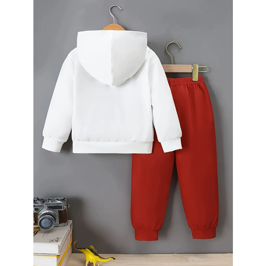Children’s Dinosaur Graphic Hoodie and Pants Set Apparel and Accessories