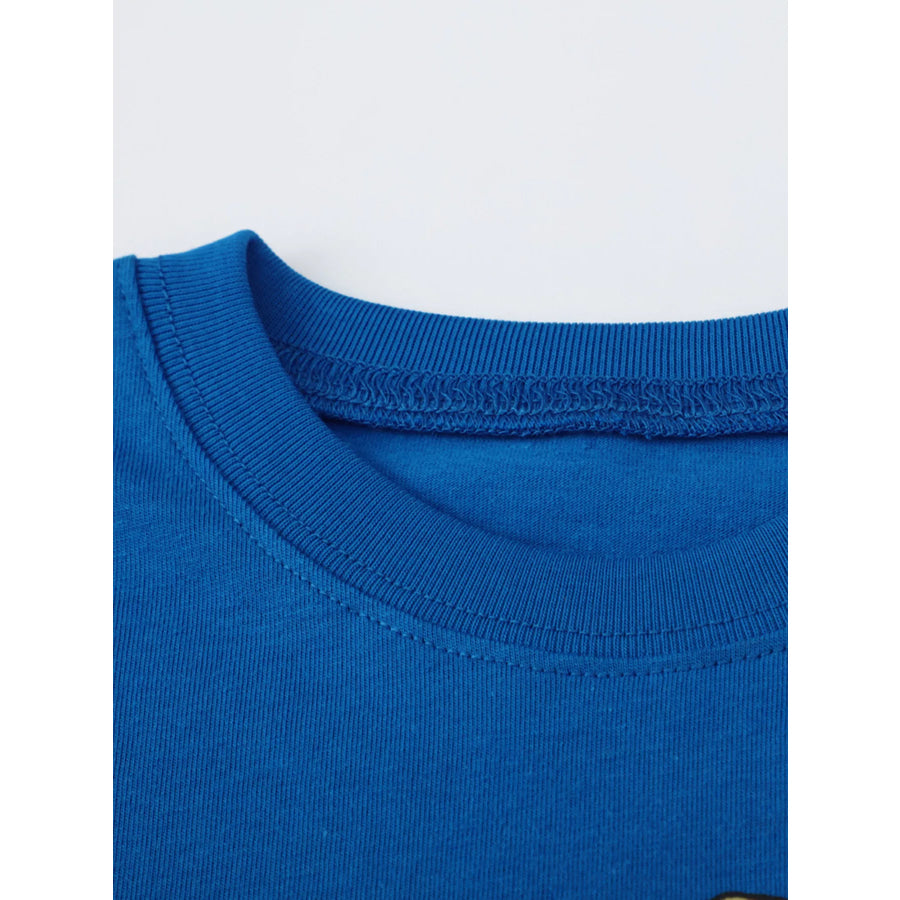 Children’s Dinosaur Graphic Long Sleeve Crew Neck T-Shirt Apparel and Accessories