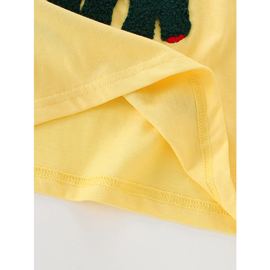 Children’s Dinosaur Graphic Round Neck T-Shirt Apparel and Accessories