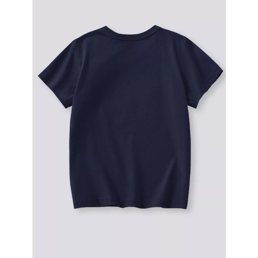 Children’s Dinosaur Graphic Round Neck T-Shirt Apparel and Accessories