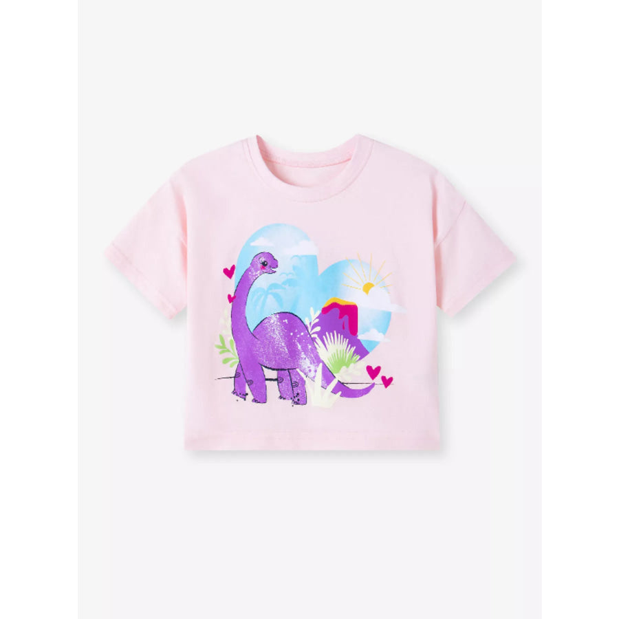 Children’s Dinosaur Graphic Short Sleeve T-Shirt Apparel and Accessories
