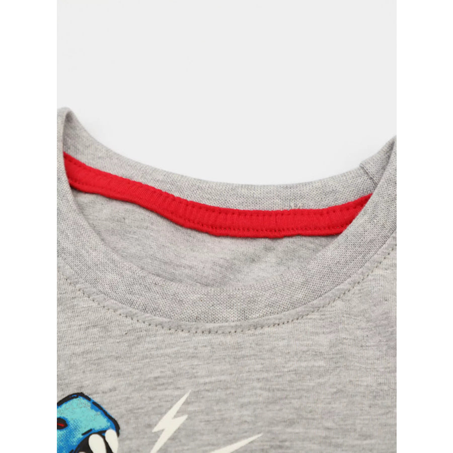 Children’s Dinosaur Graphic Short Sleeve T-Shirt Apparel and Accessories