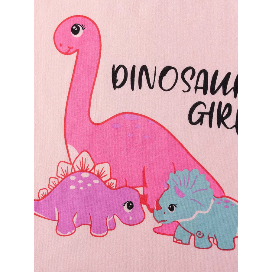 Children’s Dinosaur Graphic Short Sleeve Tee and Shorts Set Apparel and Accessories