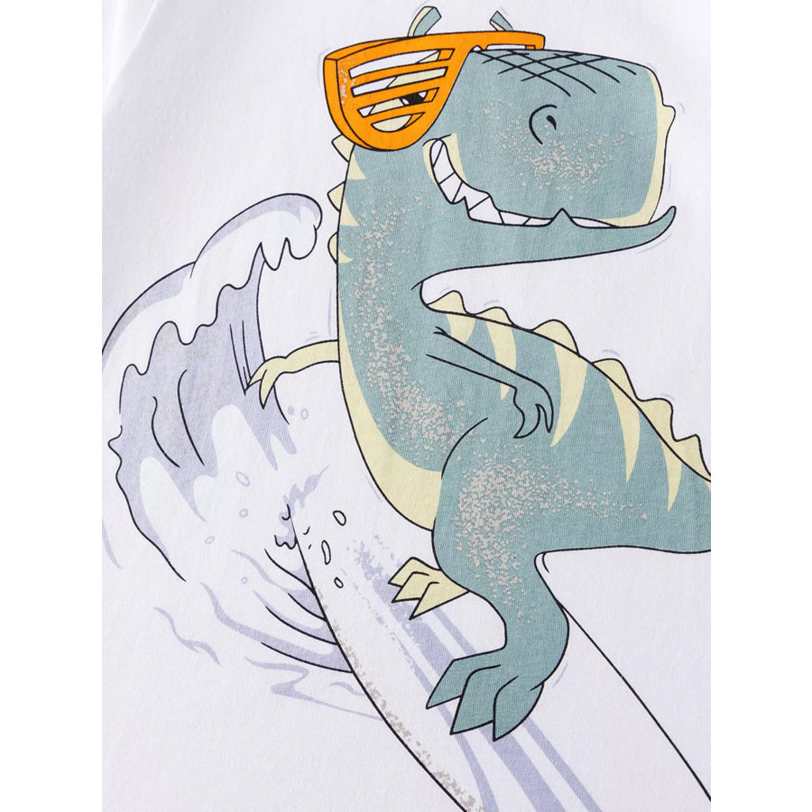 Children’s Dinosaur Graphic Tee and Shorts Outfit Set Apparel and Accessories