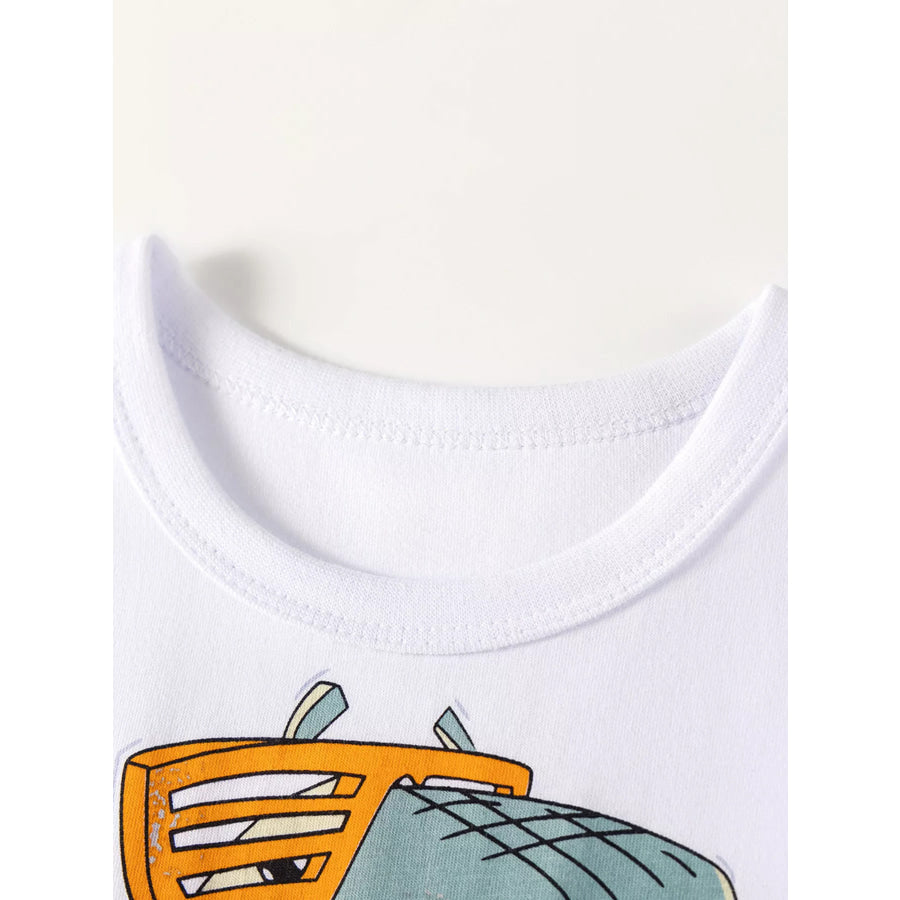 Children’s Dinosaur Graphic Tee and Shorts Outfit Set Apparel and Accessories