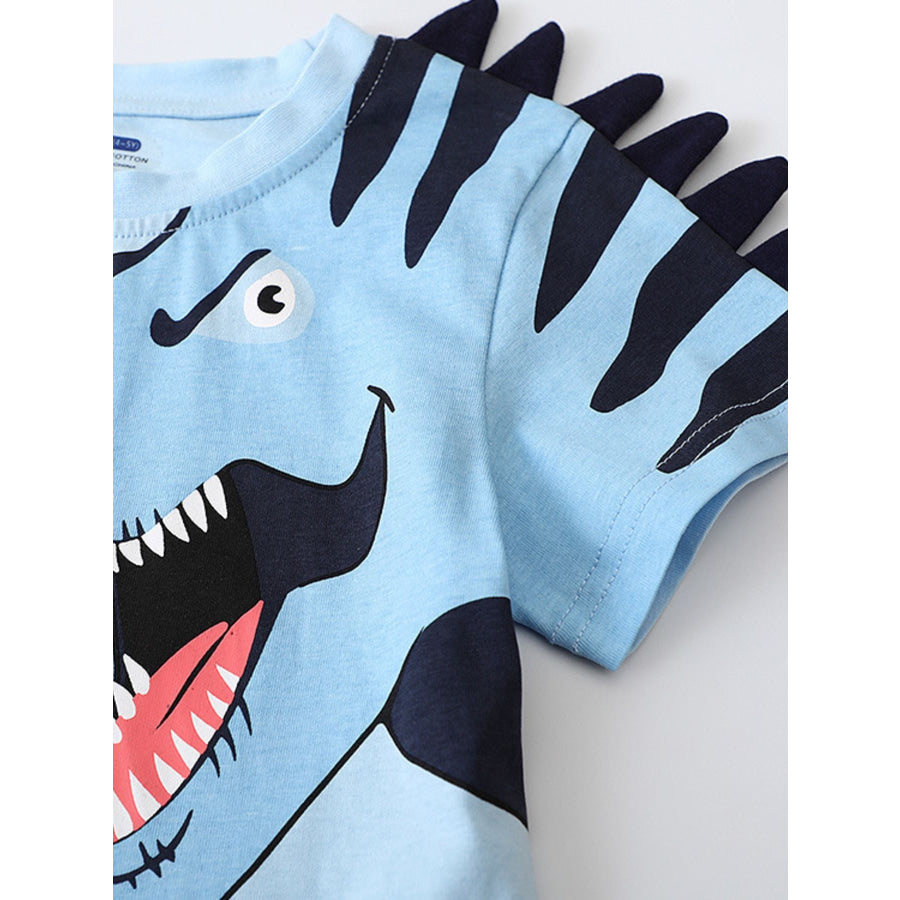 Children’s Dinosaur Graphic Tee and Shorts Set Apparel and Accessories
