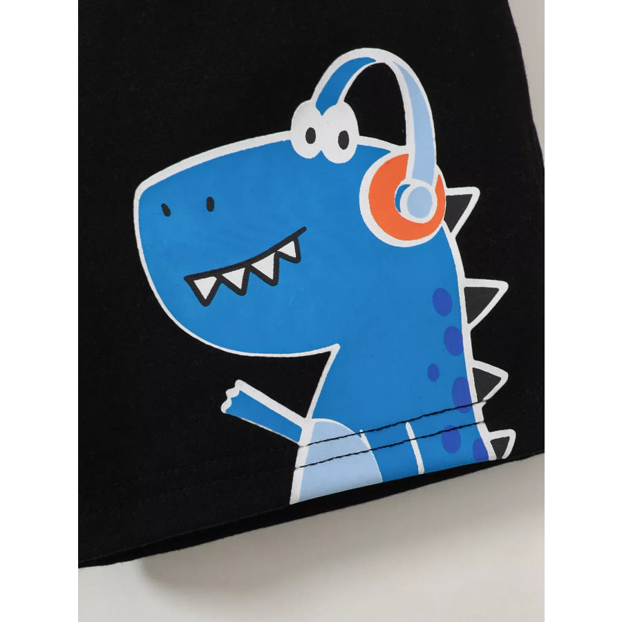 Children’s Dinosaur Graphic Tee and Shorts Set Apparel and Accessories