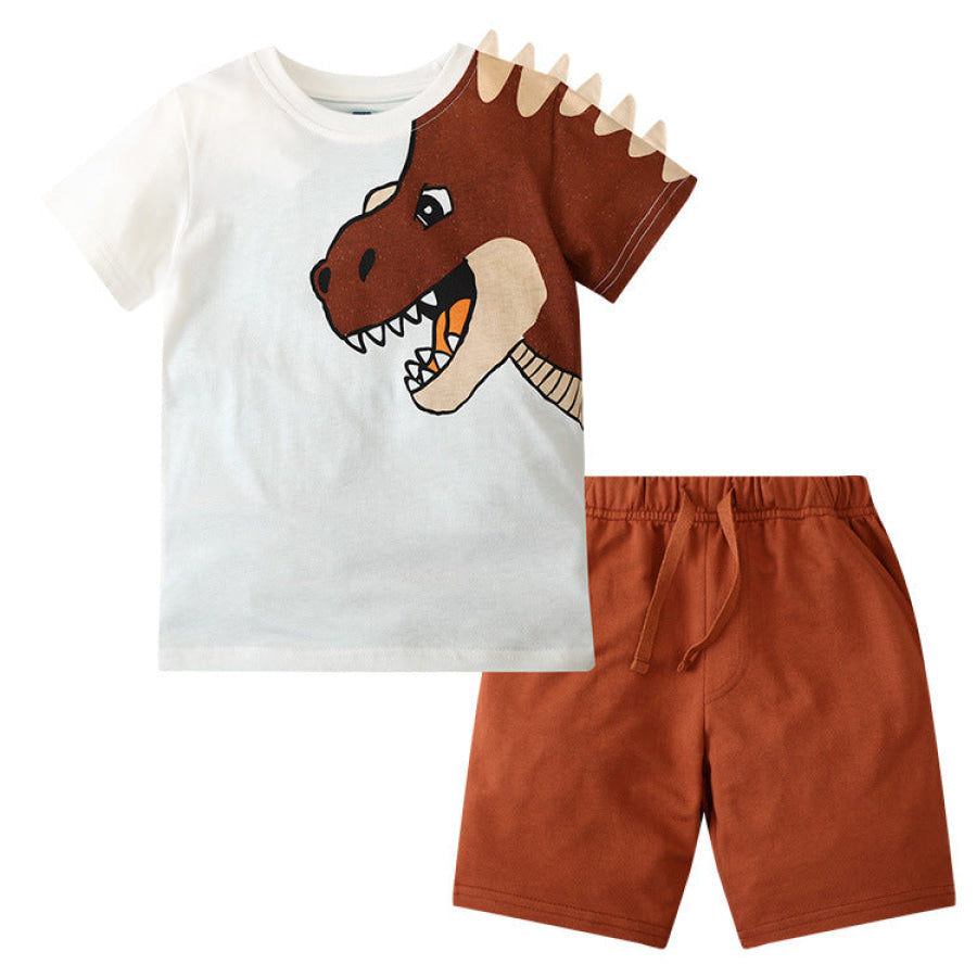 Children’s Dinosaur Graphic Tee & Shorts Set Apparel and Accessories