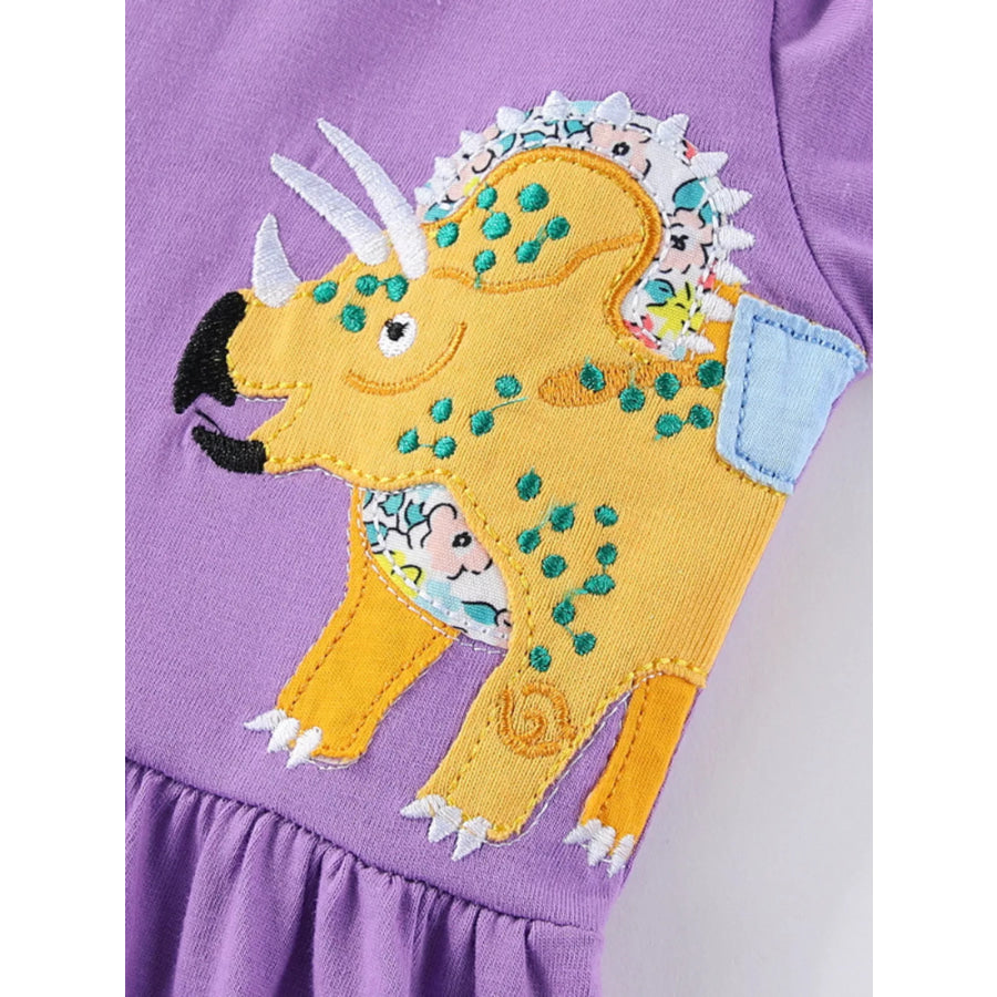 Children’s Dinosaur Long Sleeve Dress Apparel and Accessories