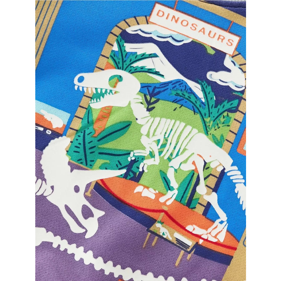 Children’s Dinosaur Museum Graphic Crew Neck Sweatshirt Apparel and Accessories
