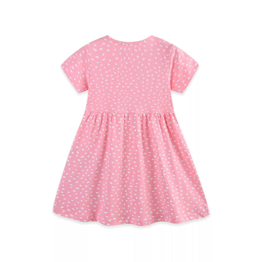 Children’s Dinosaur Polka Dot Short Sleeve Dress Apparel and Accessories