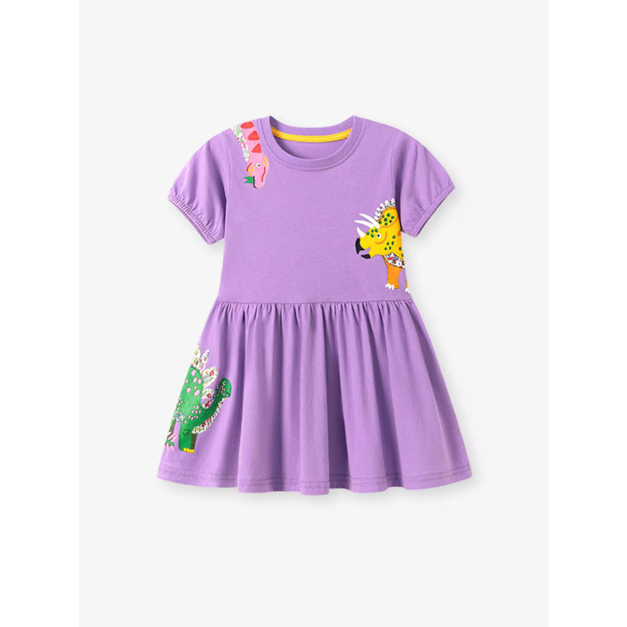 Children’s Dinosaur Print Casual Dress Apparel and Accessories