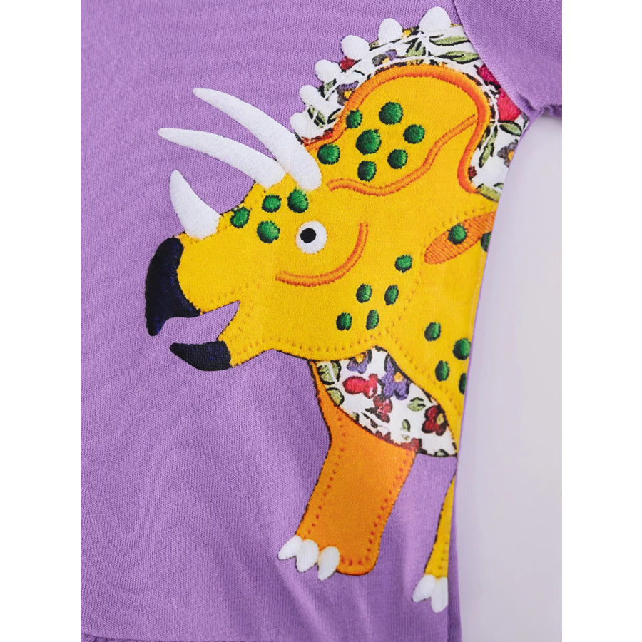 Children’s Dinosaur Print Casual Dress Apparel and Accessories