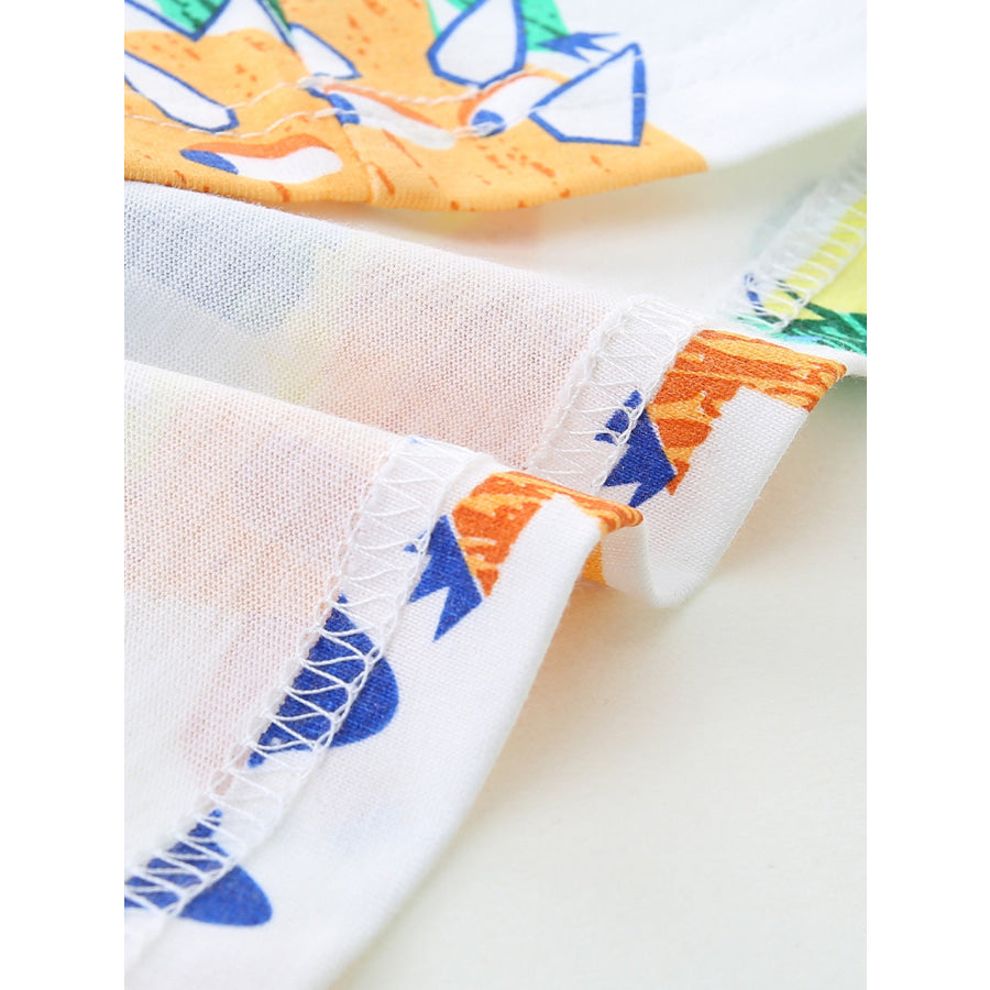 Children’s Dinosaur Print Crew Neck Short Sleeve T-Shirt Apparel and Accessories
