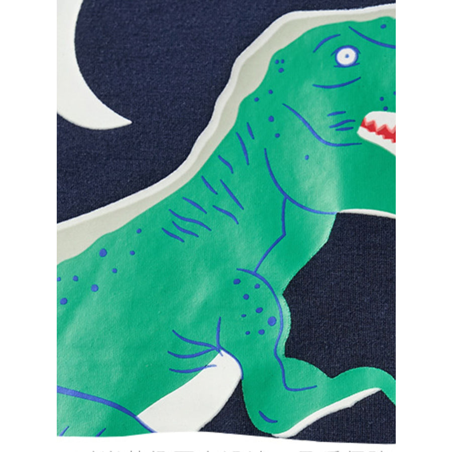 Children’s Dinosaur Print Crew Neck Short Sleeve T-Shirt Apparel and Accessories