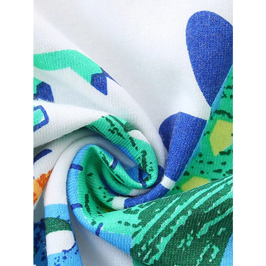 Children’s Dinosaur Print Crew Neck Short Sleeve T-Shirt Apparel and Accessories
