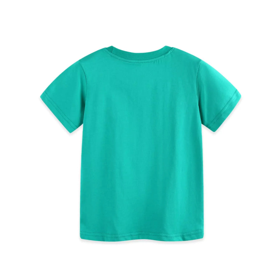 Children’s Dinosaur Print Crew Neck Short Sleeve T-Shirt Apparel and Accessories