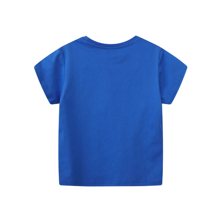 Children’s Dinosaur Print Crew Neck Short Sleeve T-Shirt Apparel and Accessories
