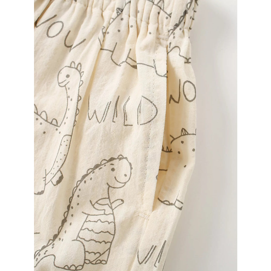 Children’s Dinosaur Print Elastic Waist Pants Apparel and Accessories