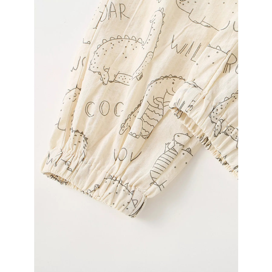 Children’s Dinosaur Print Elastic Waist Pants Apparel and Accessories
