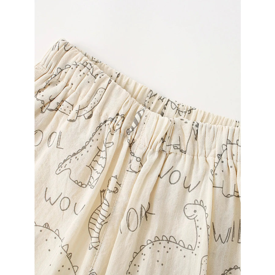 Children’s Dinosaur Print Elastic Waist Pants Apparel and Accessories