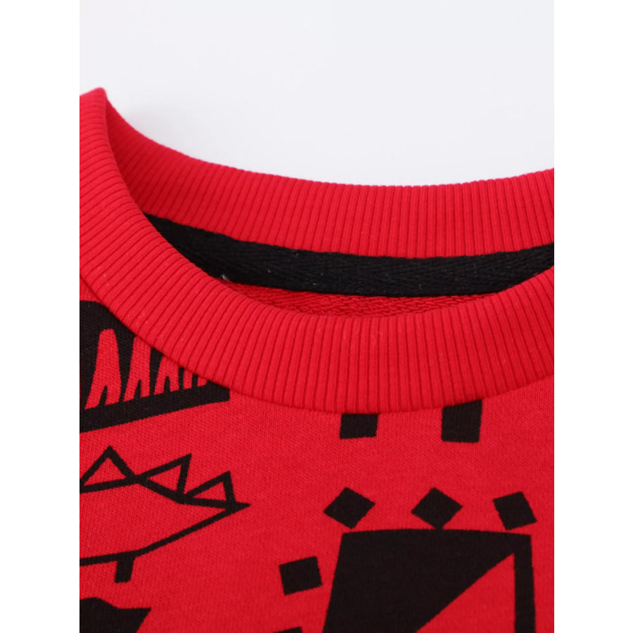 Children’s Dinosaur Print Long Sleeve Sweatshirt & Pants Set Apparel and Accessories