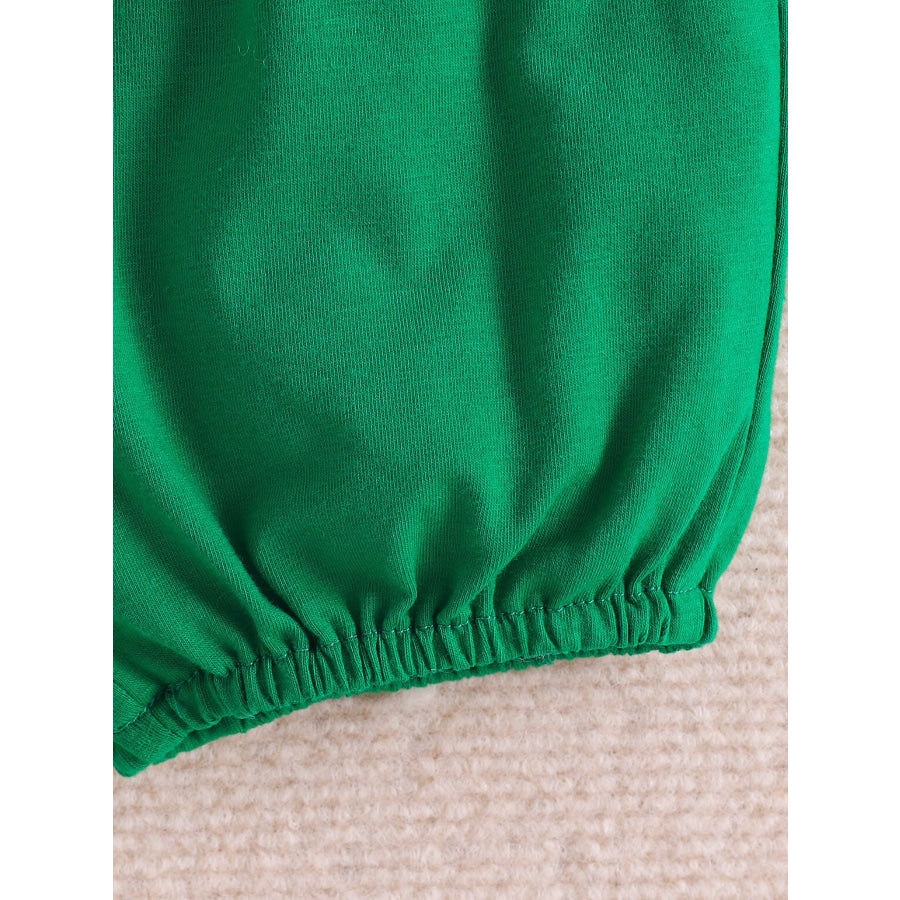Children’s Dinosaur Print Polo Bodysuit & Shorts Set Apparel and Accessories