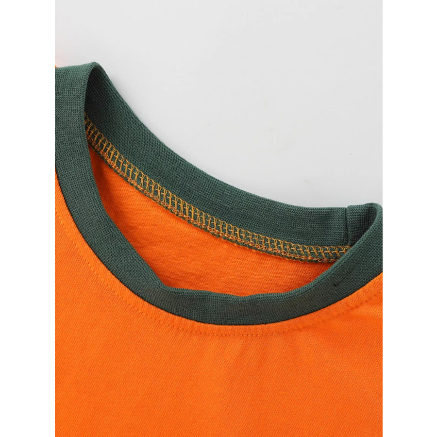 Children’s Dinosaur Print Round Neck T-Shirt Apparel and Accessories