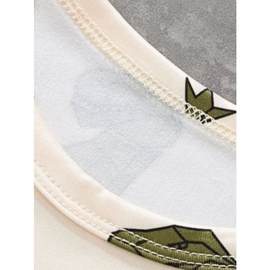 Children’s Dinosaur Print Round Neck Tee and Shorts Set Apparel and Accessories