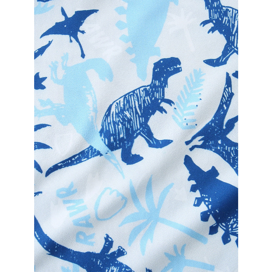Children’s Dinosaur Print Short Sleeve Pajama Set Apparel and Accessories