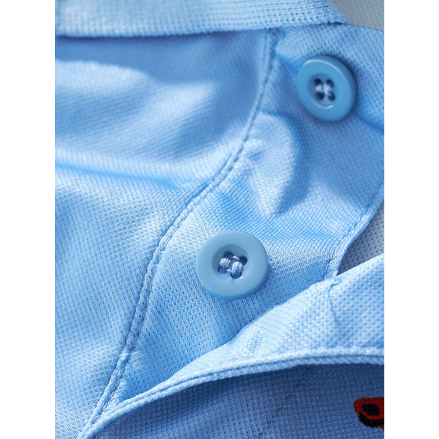 Children’s Dinosaur Print Short Sleeve Polo Apparel and Accessories